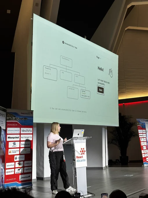 Kateryna on stage