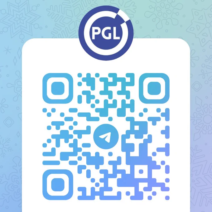 Código QR do canal do Telegram do PGL