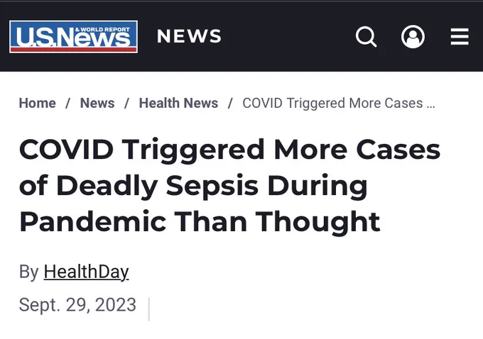 Us News: COVID Triggered More Cases of Deadly Sepsis During Pandemic Than Thought

By HealthDay
Sept. 29, 2023
|