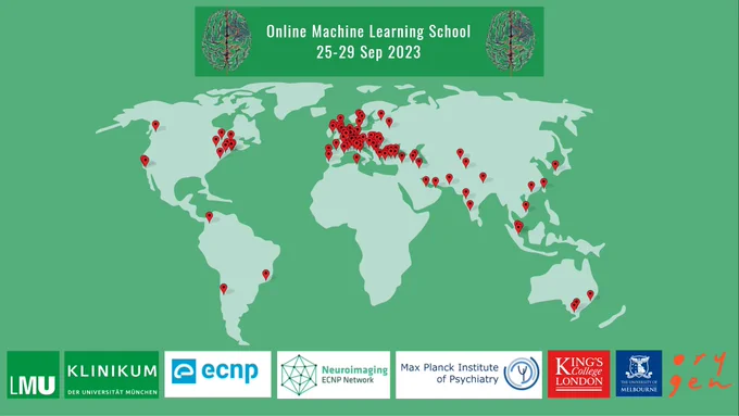 world map of participants' locations