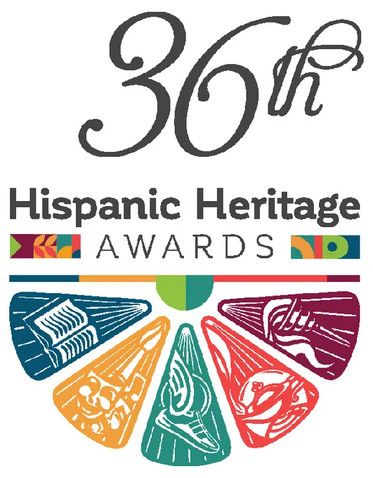 The multicolored logo for the36th Hispanic Heritage Awards.