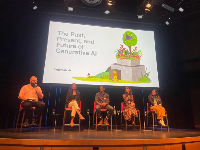 Panel on stage 
