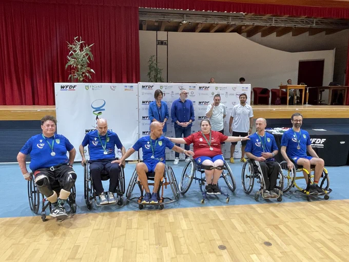 Italy Blue at WFDF 2023 World Wheelchair Ultimate Championships