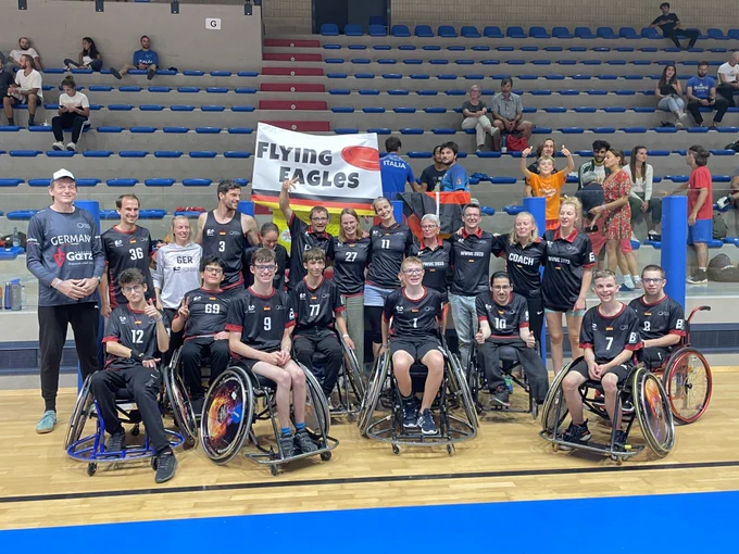 International team at WFDF 2023 World Wheelchair Ultimate Championships