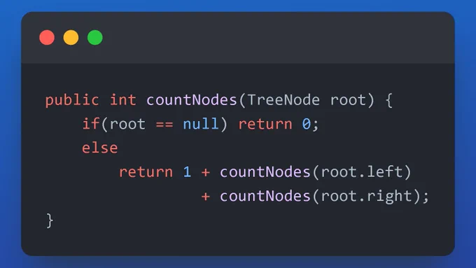 Count Nodes in Binary Tree