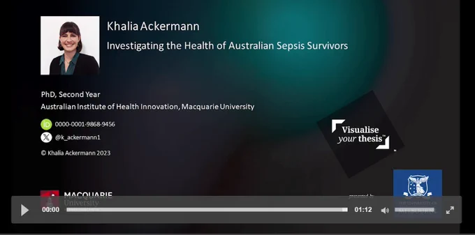 Video title page slide