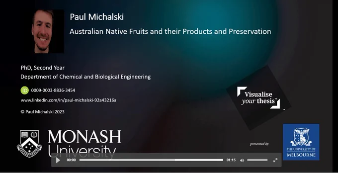 Video title page slide