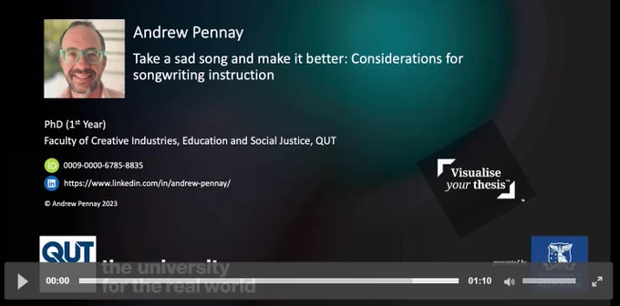 Video title page slide