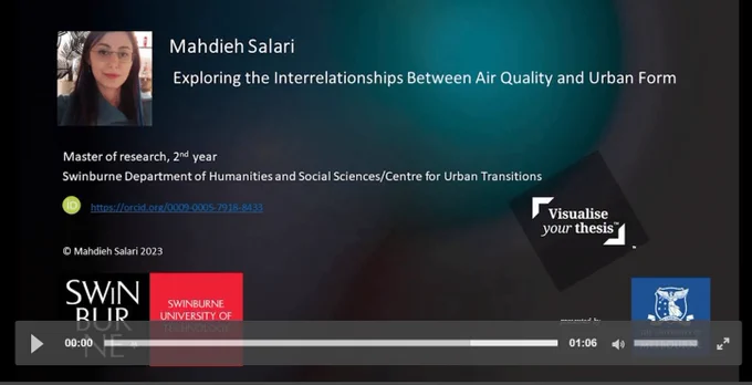 Video title page slide