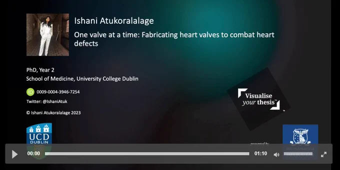 Screenshot of video entry title slide