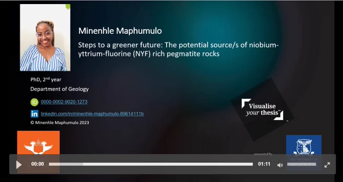 Screenshot of video entry title slide