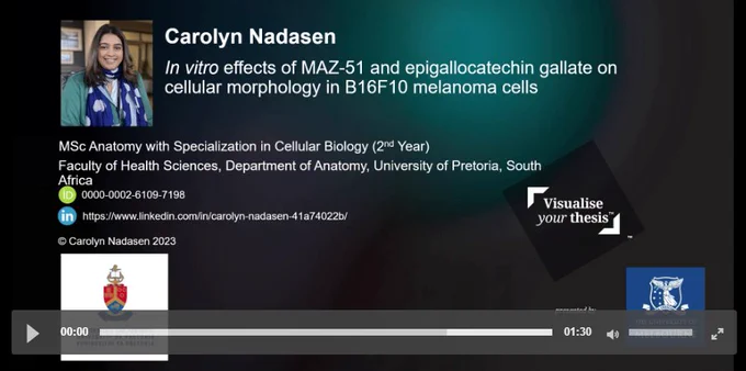 Screenshot of video entry title slide