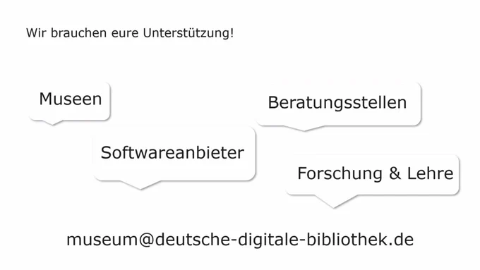 Screenshot: Slide “Wir brauchen eure Unterstützung!”