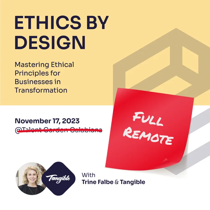 Ethics by Design cambia formato e si evolve in un evento Full Remote