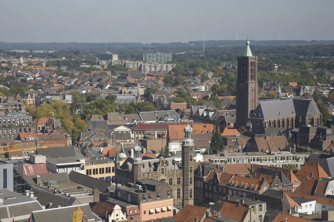 Centrum van Venlo van boven