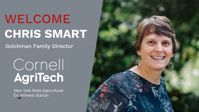 Welcome Chris Smart, Goichman Family Director, Cornell AgriTech