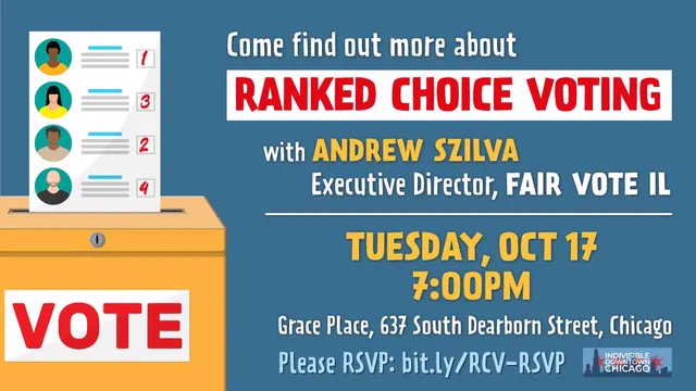 Graphic with the information in the tweet and an image of a ballot box with numbers next to the options on the ballot.