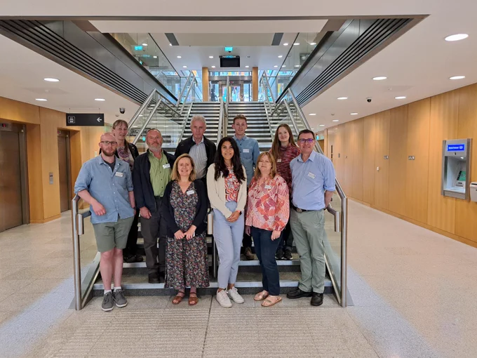 Group of people in a building