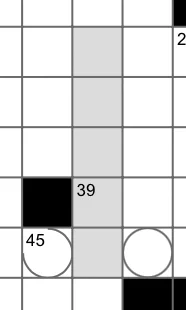 a penile section of the New York Times crossword