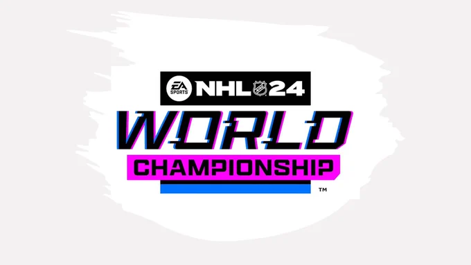 NHL24 Gaming World Championship logo on a white background.