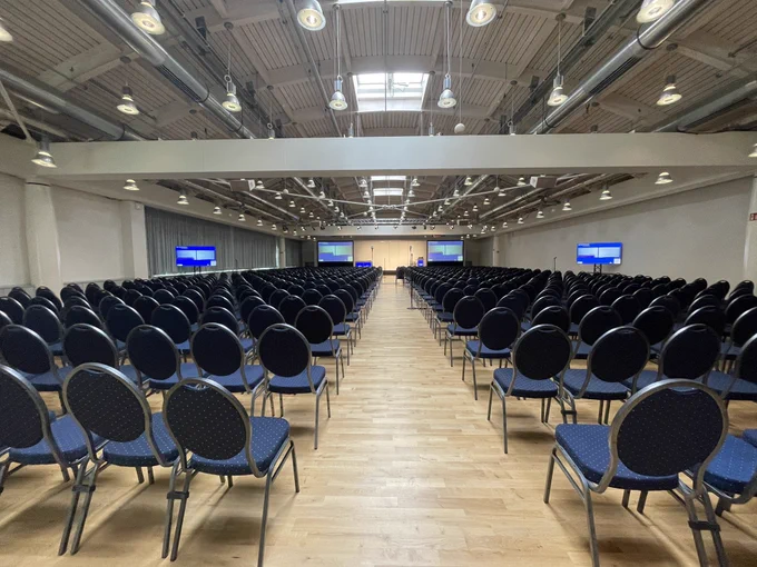 Empty conference hall - waiting to be filled