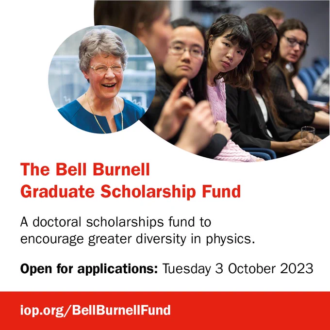Image of the Bell Burnell Graduate Scholarship Fund.