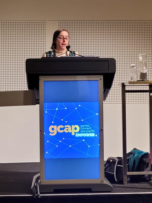 Katherine Nix-Carnell on the Games Connect Asia Pacific stage.