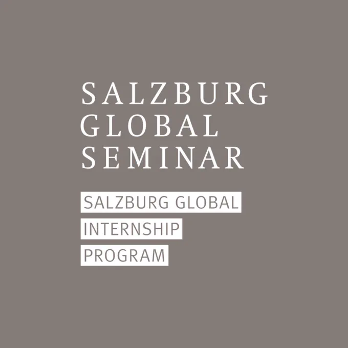 A graphic featuring the logo for the Salzburg Global Internship Program.