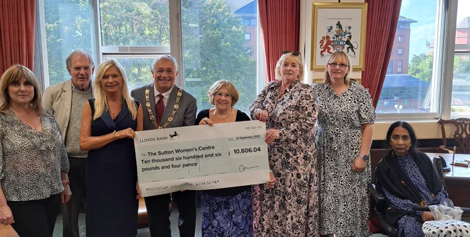 Mayor's Charities Cheque presentation 2022-2023