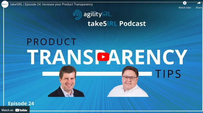 Product Tranparency Tips Take 5IRL Podcast, Photo of Jeff Lee and Mike Stuedemann