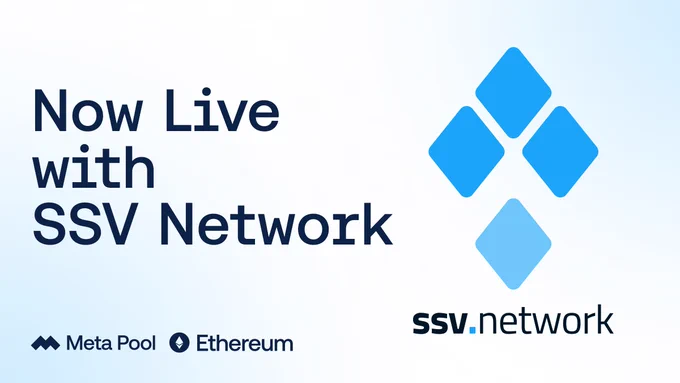 Meta Pool is now live on Ethereum with SSV Network | Launch