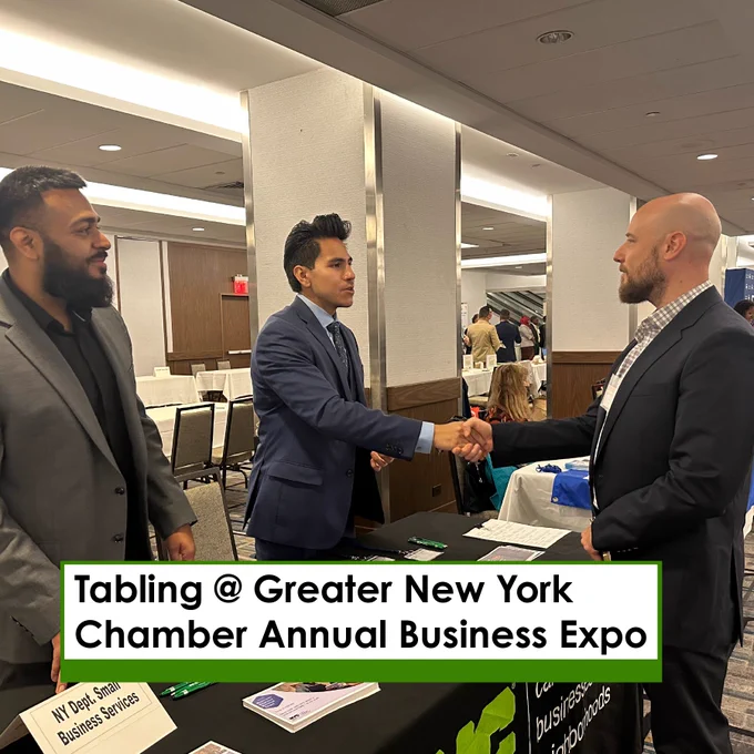 Tabling at Greater New York Chamber Annual Business Expo