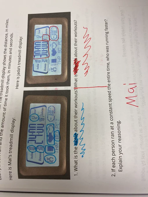 Student work sample.