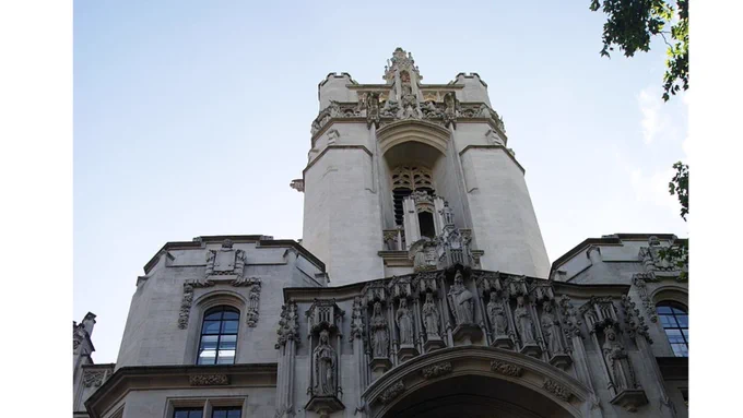 Photo of the front of the Supreme Court UK