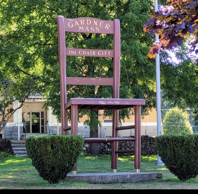 For nearly a century, Gardner, Massachusetts moniker as “Chair City of the World” has been symbolized by a giant chair that has been found in various locales around the city.
