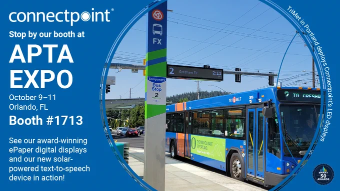 TriMet in Portland deploys Connectpoint's LED displays on the FX2 Line