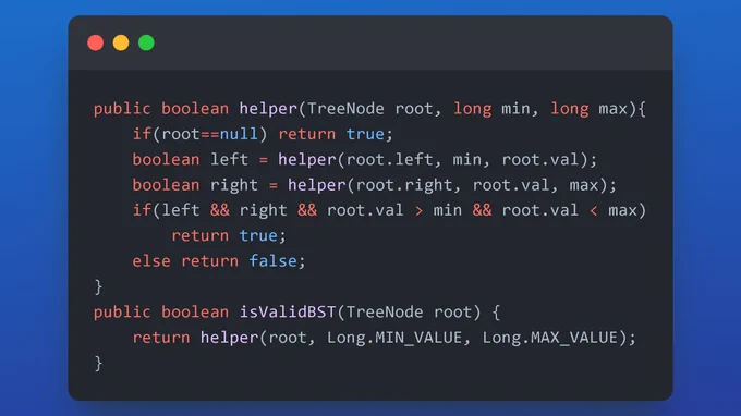  Validate Binary Search Tree
