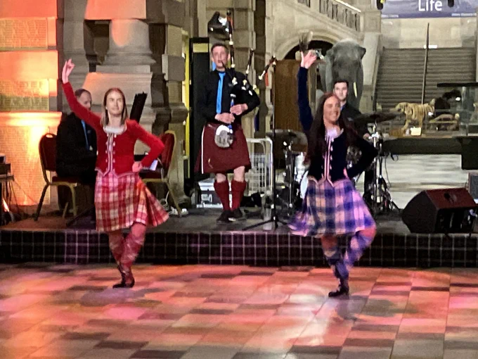 ECOC 2023 conference dinner Scottish dancers