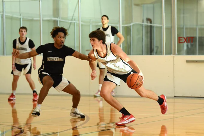 Lafayette men’s basketball practice
