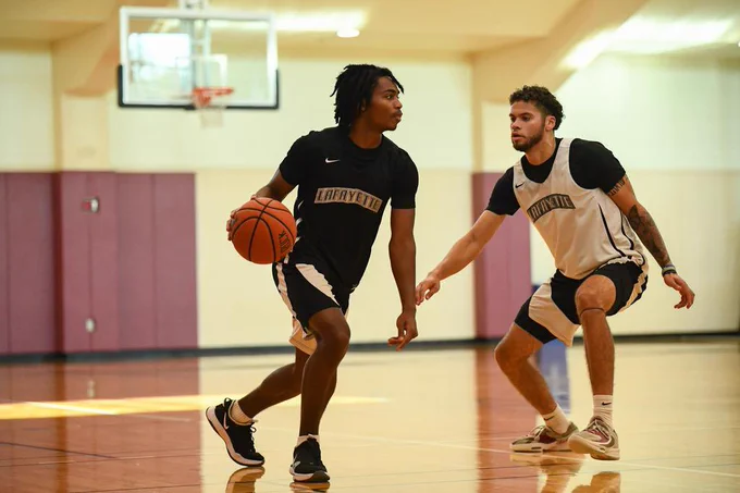 Lafayette men’s basketball practice