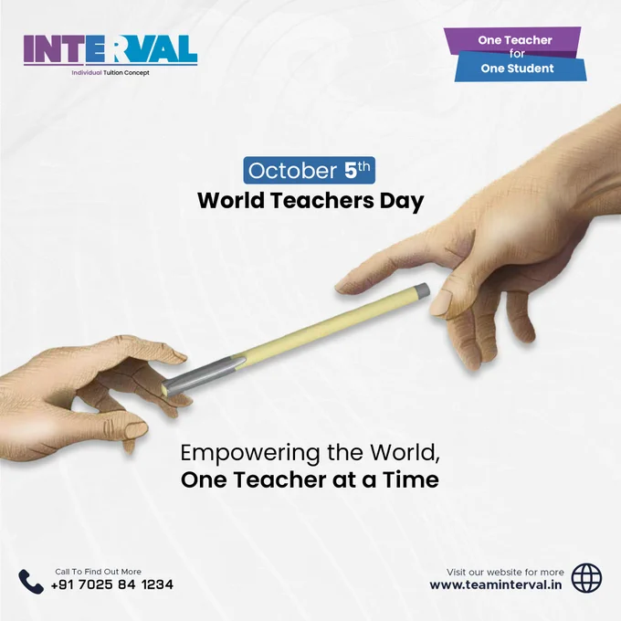 World Teachers Day | October 05 | Team Interval | Online Individual Tuition
