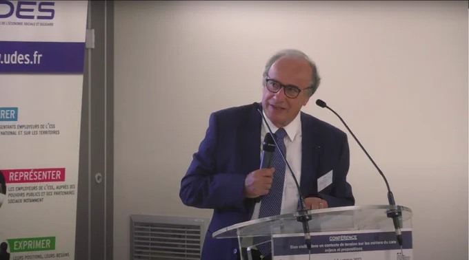 Michel Chassang lors de sa prise de parole