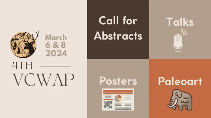 The VCWAP Call for Abstracts is open, we are waiting for your proposals for talks, posters and paleoartistic reconstructions!