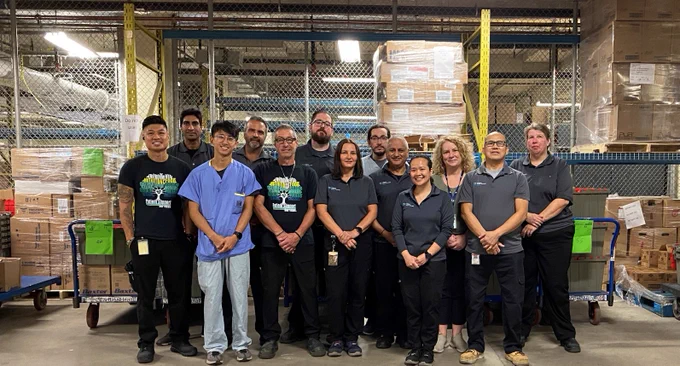 THP Stores and Logistics team group photo