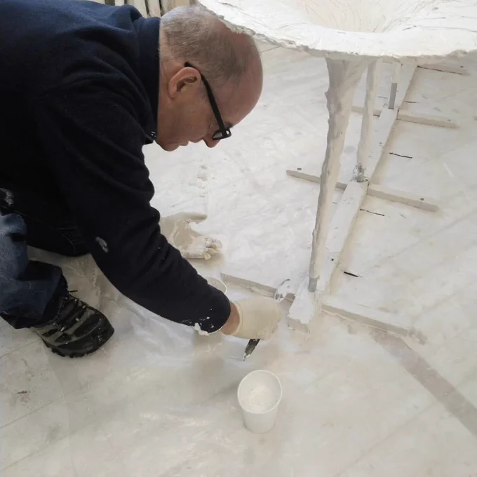 Michael, the master sculptor. Preparing prototype 