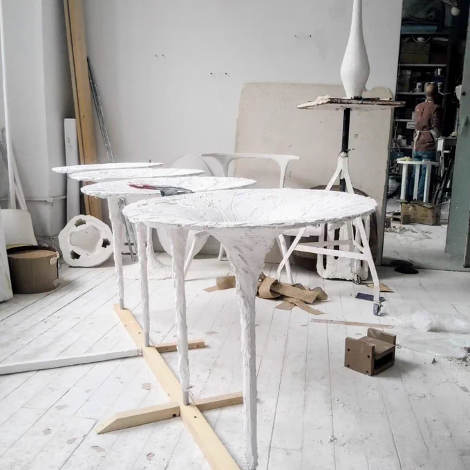 View to the studio with prototypes 