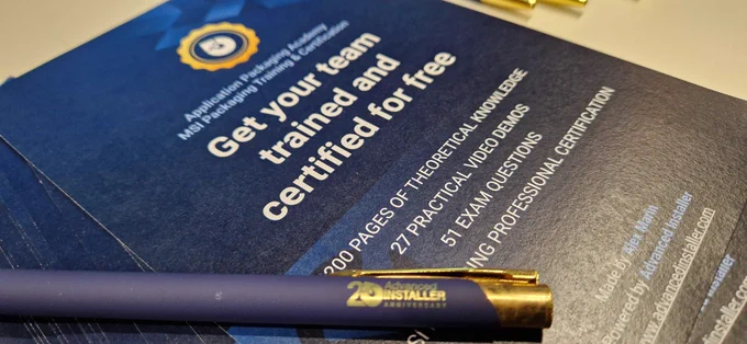 MSI Packaging Training Certification at AppManagEvent 2023