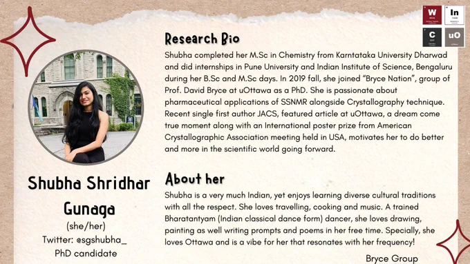 Inspiring person of October 2023 is Shubha from the Bryce Research Group including a bio about herself.