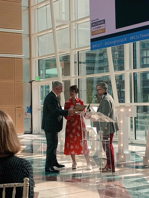 Suzanne Beeke receiving fellowship 