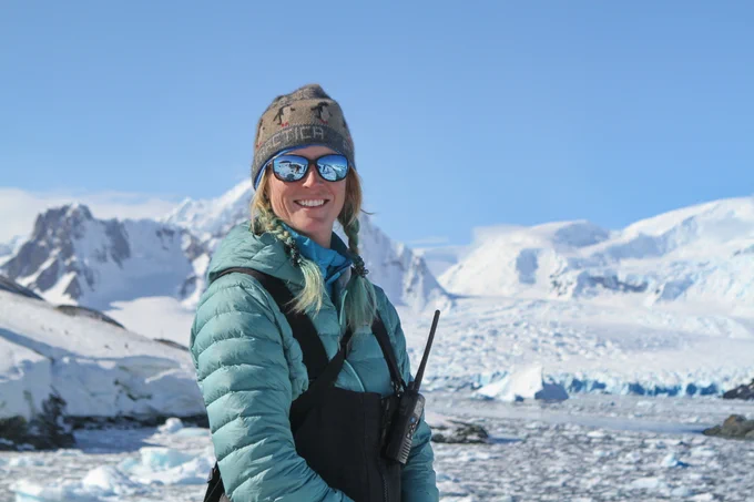 Allison Cusick in Antarctica